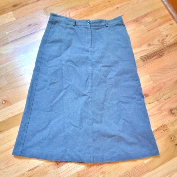 L.L. Bean 10 Vintage Classic Fit Straight Lined Skirt - Picture 1 of 7